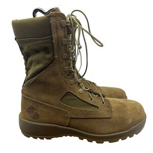 Belleville 550 ST Combat Boots Mens 8.5 R Coyote USMC Steel Toe Vibram USA NWOTS